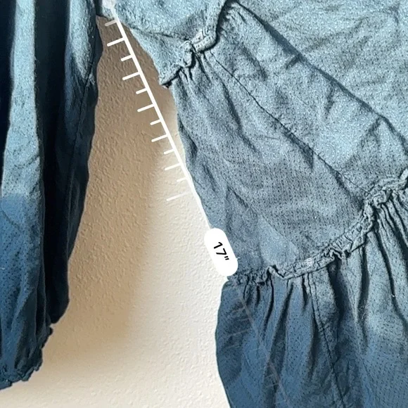 Free People, Free Spirit Off-The-Shoulder Bell Sleeve Blouse 0010 - Picture 8 of 10